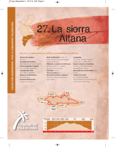 Ruta 27 La sierra Aitana - Turismo en la Comunidad Valenciana