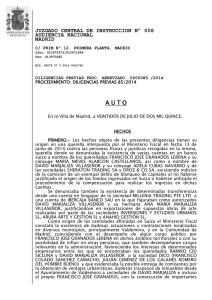 juzgado central de instruccion nº 006 audiencia nacional madrid