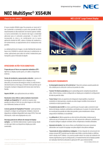 NEC_Datasheet_X554UN-spanish Español – PDF