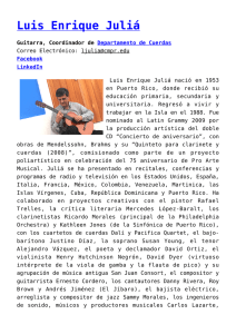 Luis Enrique Juliá - Conservatorio de Música de Puerto Rico