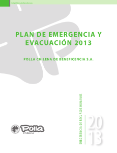 plan de emergencia y evacuación 2013