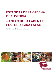 Cadena de Custodia+ Anexo de Cacao 1.1-2015