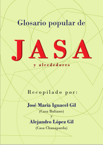 Glosario de Jasa - Asociación Amigos de Jasa