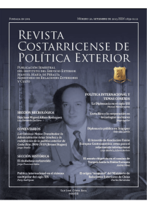 Revista de Política Exterior Revista Costarricense de Política