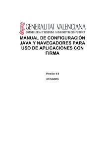 Manual de configuración de Java y navegadores para uso de