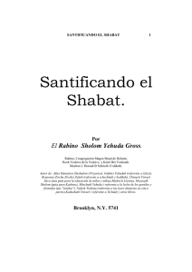 Santificando el Shabbat