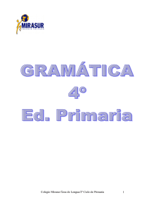 gramatica de 4º - Colegio Mirasur