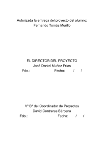 Autorizada la entrega del proyecto del alumno: Fernando