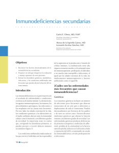Inmunodeficiencias secundarias