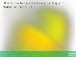 Utilizando la característica de Maps con Nokia Ovi Suite 3.1