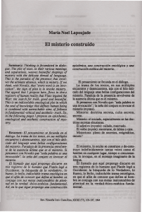 María Noel Lapoujade: El misterio construido