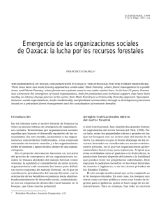 Emergencia de las organizaciones sociales de Oaxaca
