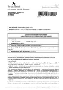 OEA-AEO Certificate