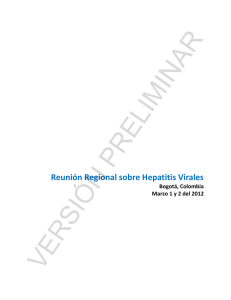 Ayuda Memoria Reunión Regional Hepatitis Virales