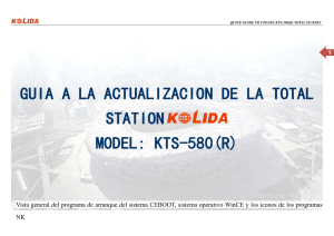 guia a la actualizacion de la total station model