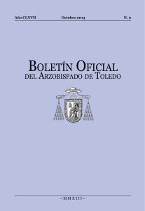 BOLETÍN OFICIAL - Archidiócesis de Toledo