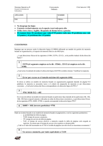 &bull; No desgrape las hojas &bull; Conteste exclusivamente en el espacio
