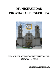 Plan Estrategico Institucional Año 2011