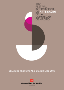 xxvi festival internacional de arte sacro de la comunidad de madrid
