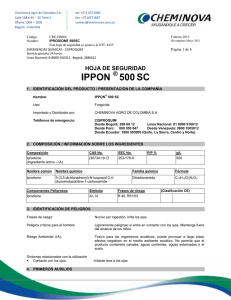 Ippon® 500 SC - Hoja de seguridad