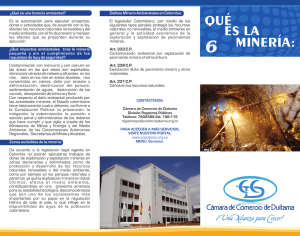 qué es la minería - Cámara de Comercio de Duitama
