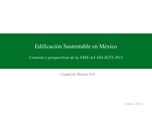 Norma Mexicana Edificación Sustentable