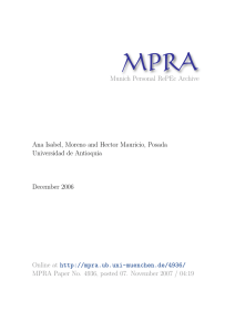 Munich Personal RePEc Archive Ana Isabel, Moreno and