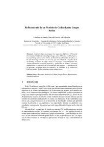 Refinamiento de un Modelo de Calidad para - CEUR
