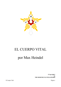 EL CUERPO VITAL por Max Heindel - Asociación de Estudiantes de
