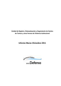 Informe Marzo-Diciembre 2011