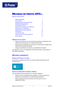 MEJORAS DE PRESTO 2015.01