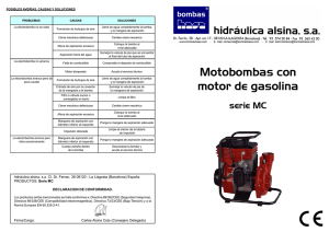 Manual Instalación Motobomba Gasolina