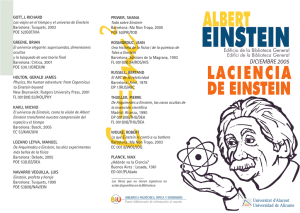 La ciencia de Einstein - Biblioteca de la Universidad de Alicante