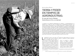 TIeRRA y pODeR en TIeMpOS De AgROInDUSTRIAS: