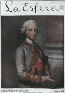 Retrato del Príncipe de Asturias (Carlos IV), cuadro de Meng, que se