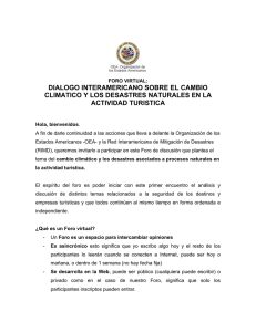 dialogo interamericano sobre el cambio climatico y los