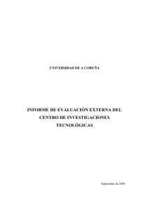 Informe de Evaluación Externa.