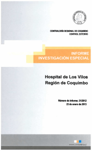 INFORME INVESTIGACIÓN ESPECIAL Hospital de Los Vilos