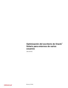 Optimización del escritorio de Oracle® Solaris para entornos de