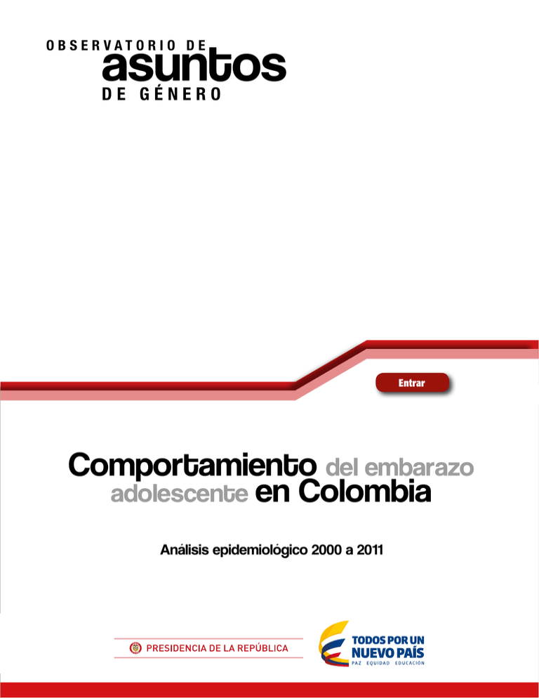 Comportamiento Del Embarazo Adolescente En Colombia 9303