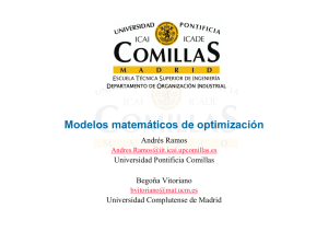 Modelos matemáticos de optimización
