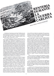Rentería durante la I Guerra Carlista, María Teresa Gabarain