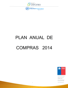PLAN ANUAL DE COMPRAS 2014