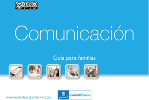 Guía para familias. Comunicación
