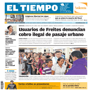 Usuarios de Freites denuncian cobro ilegal de pasaje