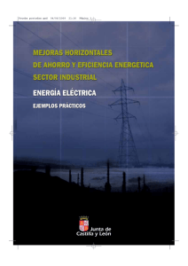 Mejoras horizontales de ahorro y eficiencia energética en el sector