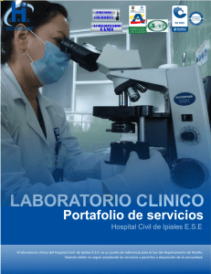 laboratorio clinico - Hospital Civil de Ipiales E.S.E