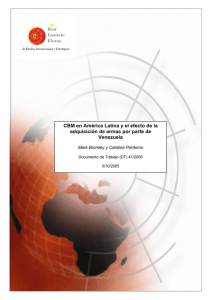 CBM en América Latina y el efecto de la adquisición de armas por