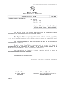 "a" 5103. 21/07/2010. - del Banco Central de la República Argentina