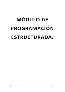 Tutorial de Programación Estructurada.